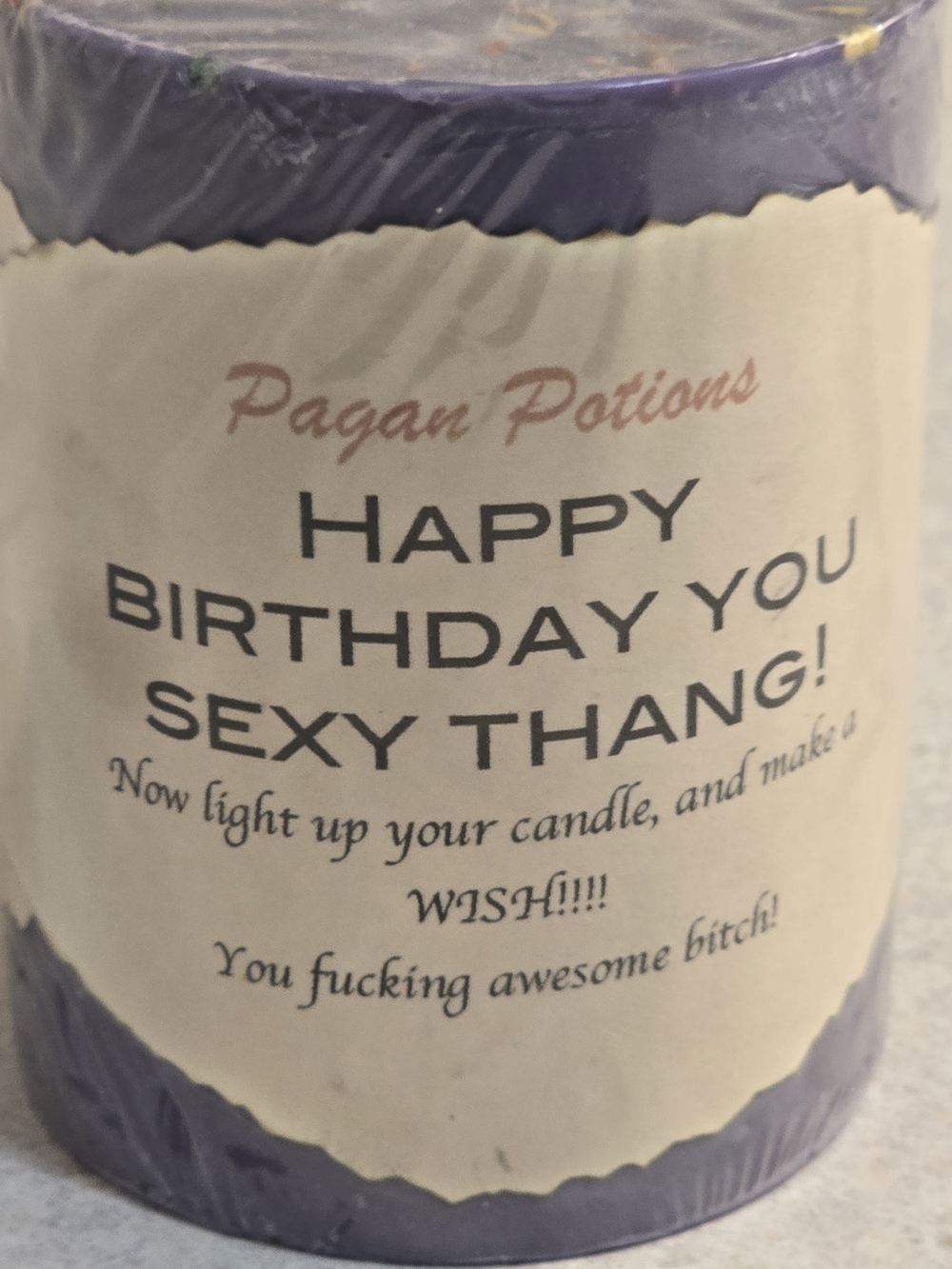 Pagan Potions Funny Birthday Candle